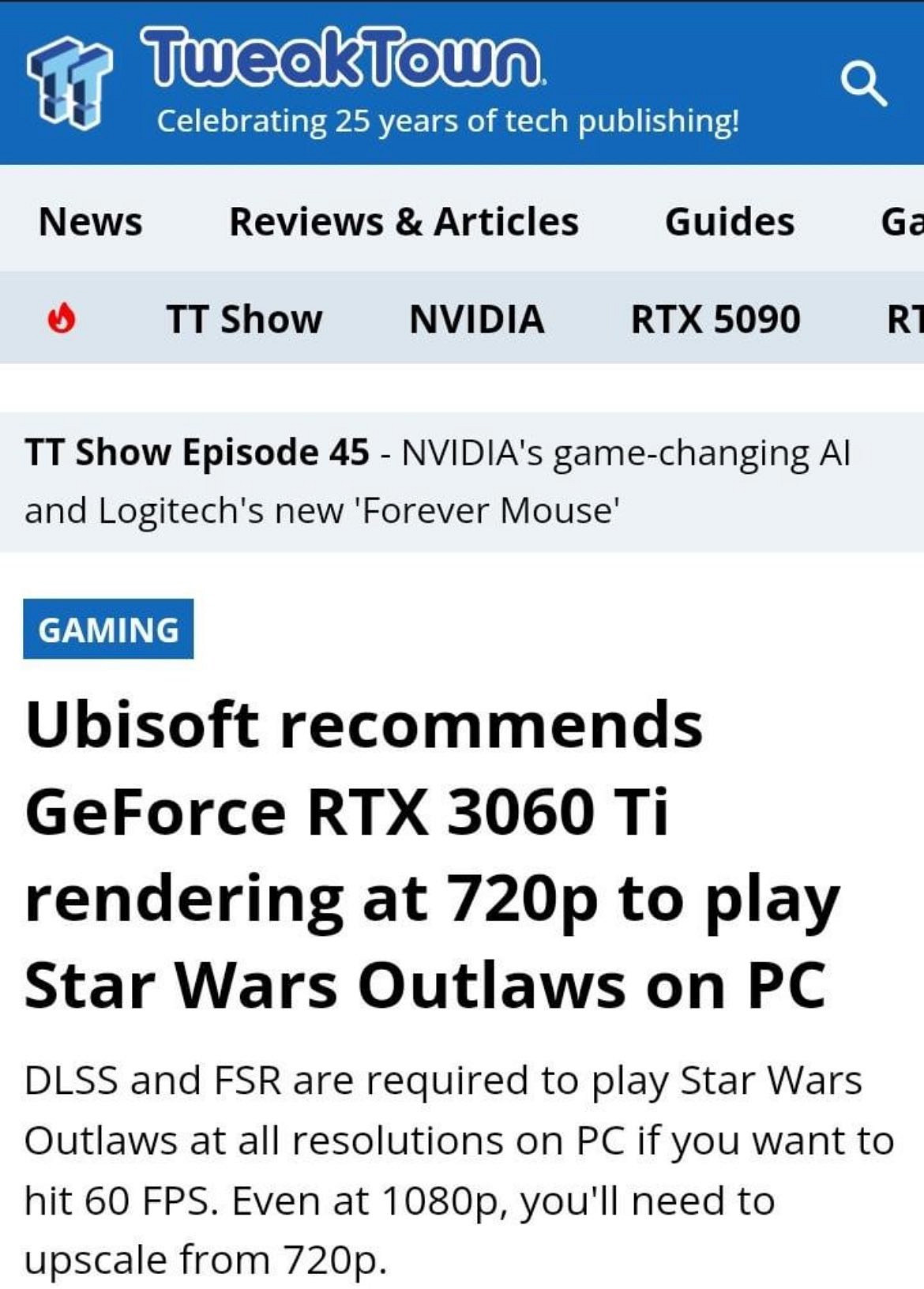 育碧《星戰》被批不再關心優化 PC採用雙重加密 育碧《星戰》被批不再關心優化 PC採用雙重加密