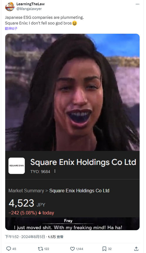 任天堂、卡普空、世嘉多家日本公司股價下跌 任天堂、卡普空、世嘉多家日本公司股價下跌