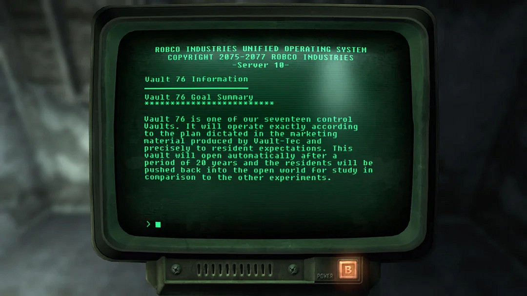 時隔16年，玩家在《輻射3》中發現《異塵餘生76》的伏筆