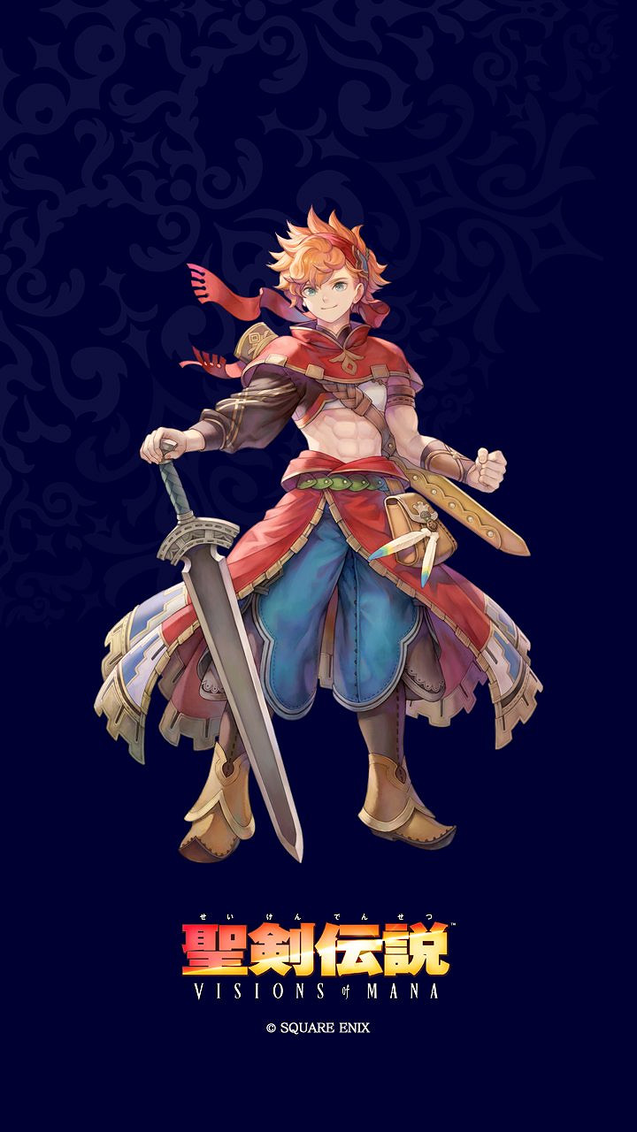 《聖劍傳說Visions of Mana》曬出兩張瓦爾手機壁紙！