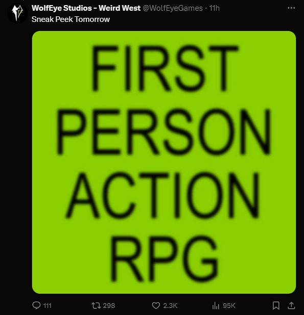 粉絲狂喜！WolfEye Studios新作將會是第一人稱RPG！