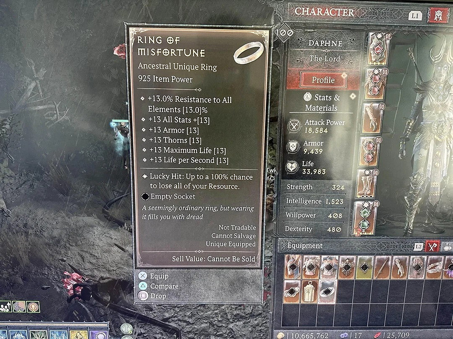 《暗黑破壞神4》玩家找到“秘密”獨特裝備 但效果很爛