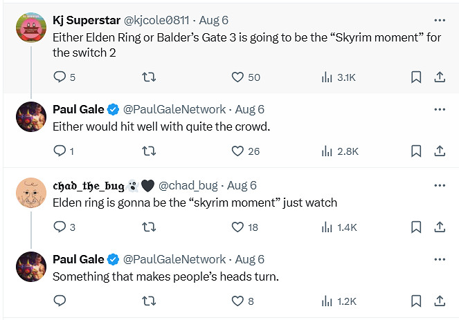 分析師稱:第三方開發商正在為Switch2開發重磅大作! 分析師稱:第三方開發商正在為Switch2開發重磅大作!