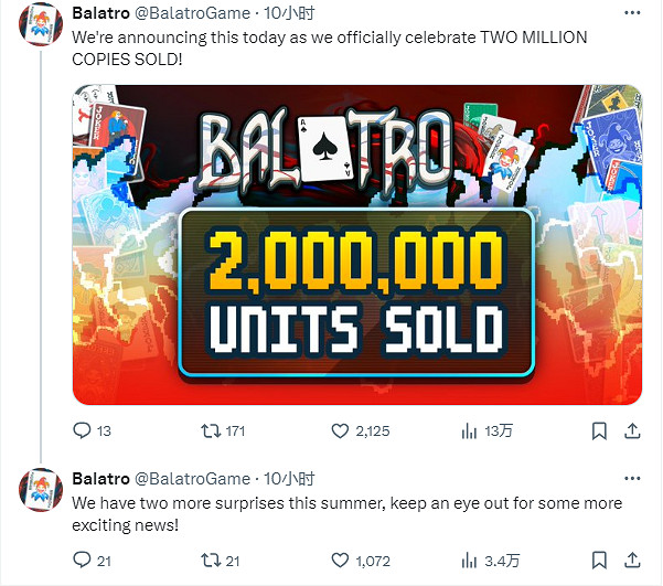 《小醜牌》銷量突破200萬!大型免費更新明年上線 《小醜牌》銷量突破200萬!大型免費更新明年上線