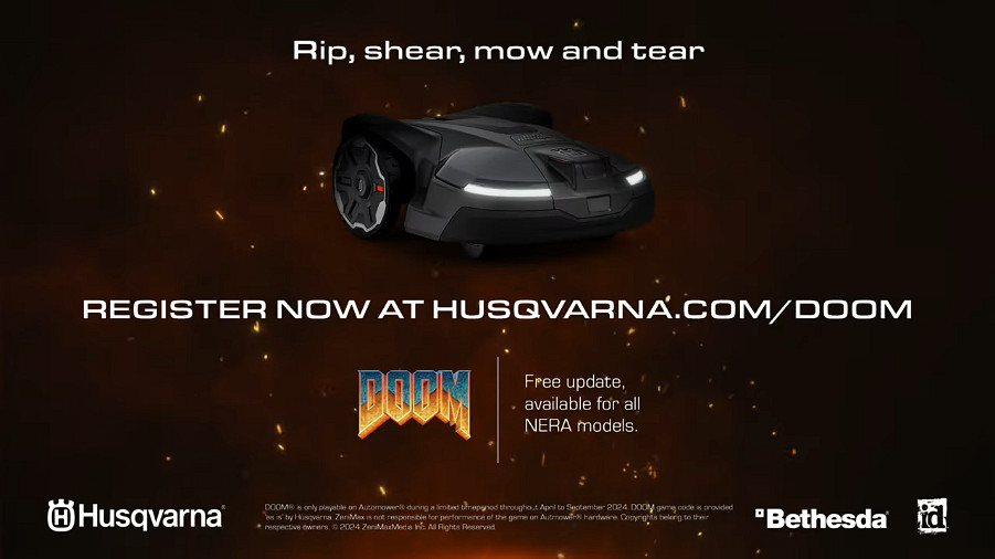 官方連動 在2千美元的割草機器人上玩《毀滅戰士》 官方連動 在2千美元的割草機器人上玩《毀滅戰士》