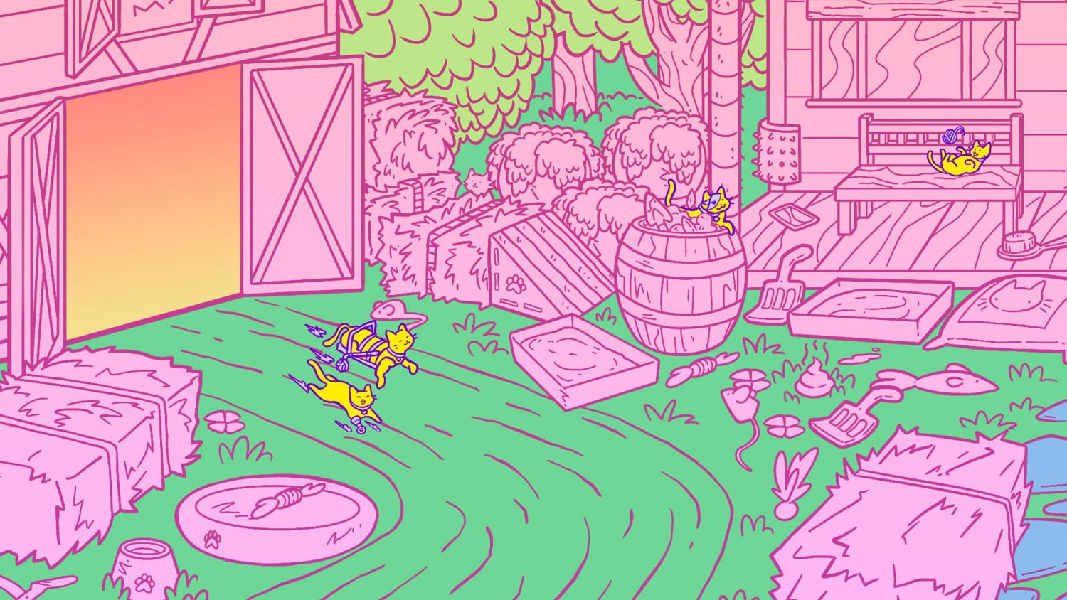 找貓遊戲《收容所裡滿是貓》上架Steam 2025年發售