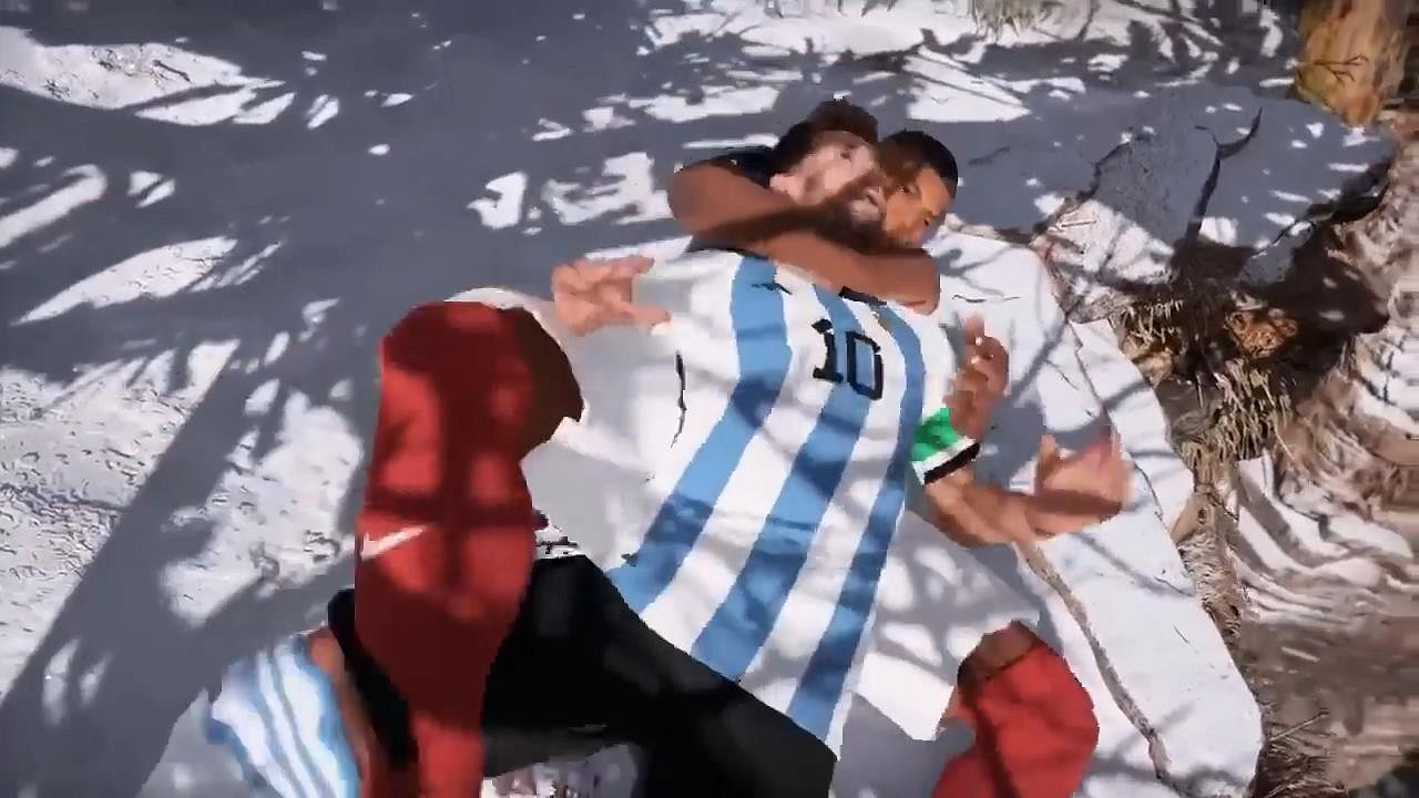 《戰神4》Mod搞笑影片 姆巴佩和梅西一決高下 《戰神4》Mod搞笑影片 姆巴佩和梅西一決高下