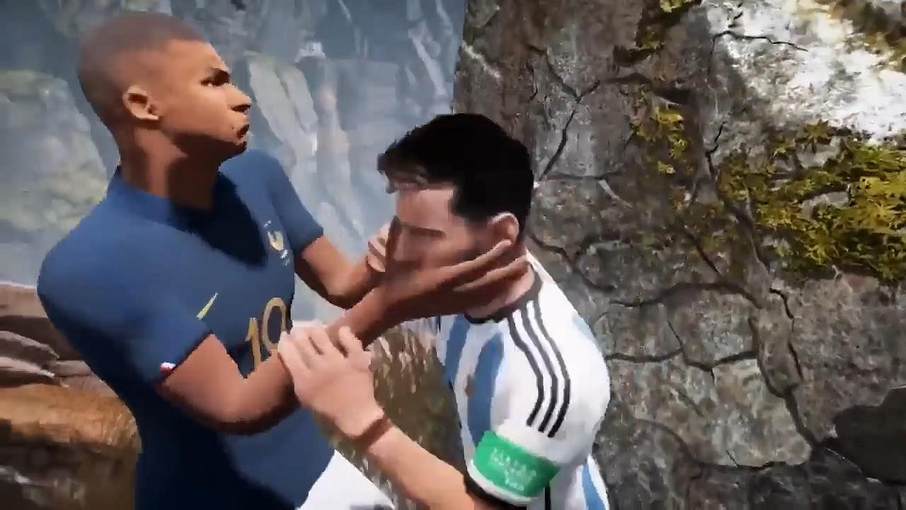 《戰神4》Mod搞笑影片 姆巴佩和梅西一決高下 《戰神4》Mod搞笑影片 姆巴佩和梅西一決高下