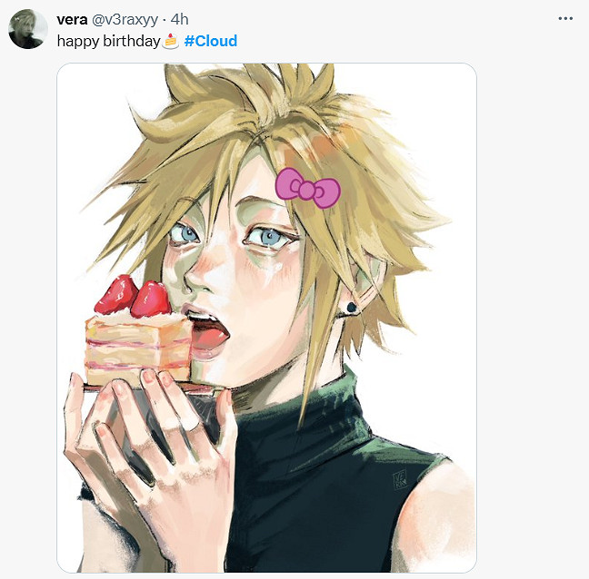 今天是《最終幻想7》男主克勞德生日！官方發文慶生