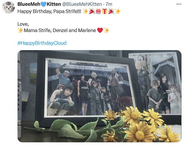 今天是《最終幻想7》男主克勞德生日！官方發文慶生