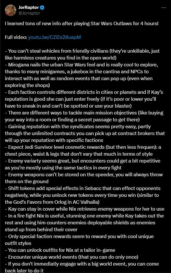 《星際大戰:亡命之徒》自由度有限!無法攻擊平民NPC 《星際大戰:亡命之徒》自由度有限!無法攻擊平民NPC