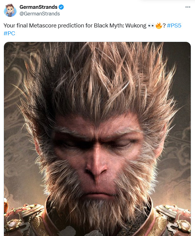 《黑神話:悟空》M站評分預測：多數網友推測85分以上!
