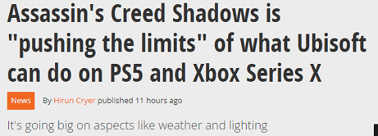 《刺客教條:影》技術革新 製作人透露正超越主機極限 《刺客教條:影》技術革新 製作人透露正超越主機極限