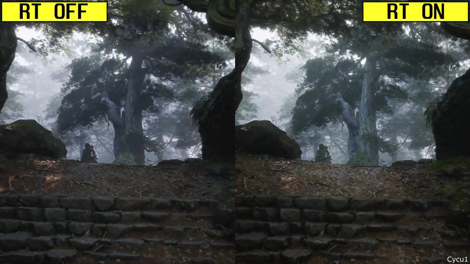 《黑神話:悟空》Steam平台測試工具光追開/關對比 《黑神話:悟空》Steam平台測試工具光追開/關對比