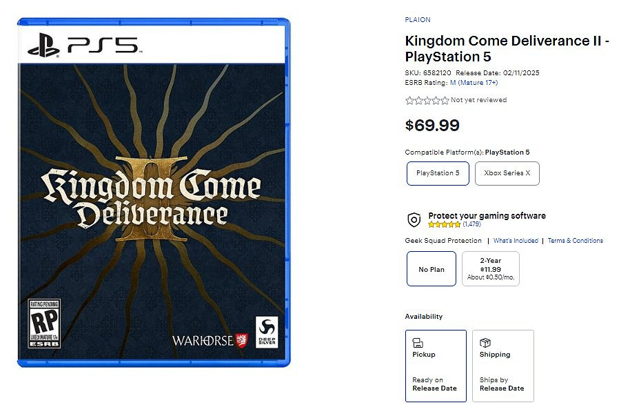 零售商訊息泄露《天國:拯救2》或跳票至2025年2月11日 零售商訊息泄露《天國:拯救2》或跳票至2025年2月11日