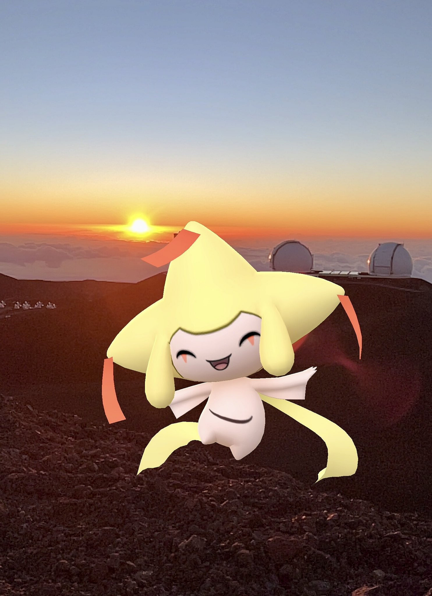 《寶可夢GO》玩家登頂最高峰冒納開亞山 抓閃光基拉祈 《寶可夢GO》玩家登頂最高峰冒納開亞山 抓閃光基拉祈