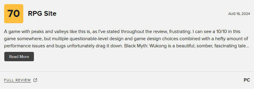 《黑神話悟空》2024m站收錄八家中評最新匯總