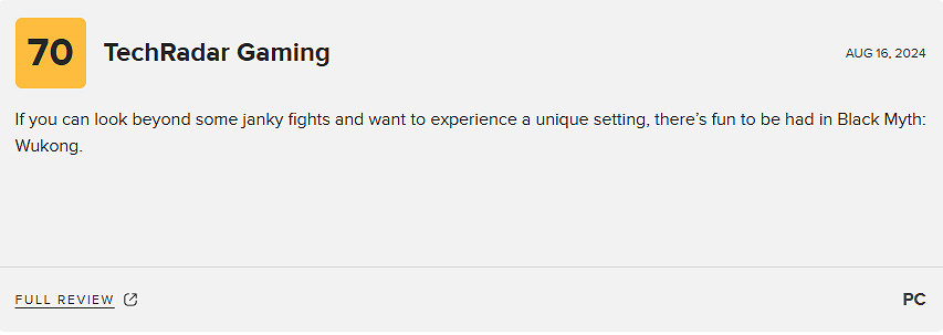《黑神話悟空》2024m站收錄八家中評最新匯總