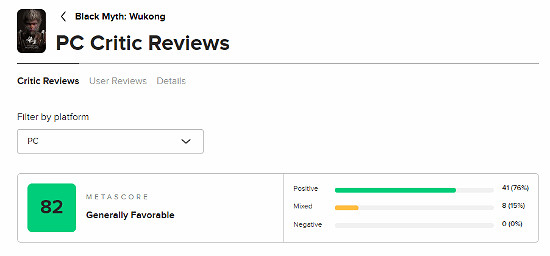 《黑神話:悟空》評分爭議 玩家對公正性及PS5版存疑 《黑神話:悟空》評分爭議 玩家對公正性及PS5版存疑