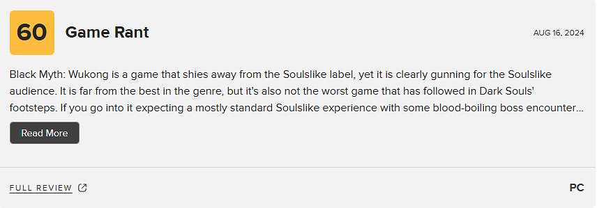 《黑神話悟空》2024m站收錄八家中評最新匯總