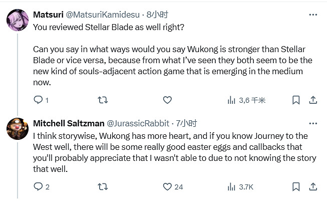 IGN編輯：相比《劍星》我會更喜歡《黑神話：悟空》 !