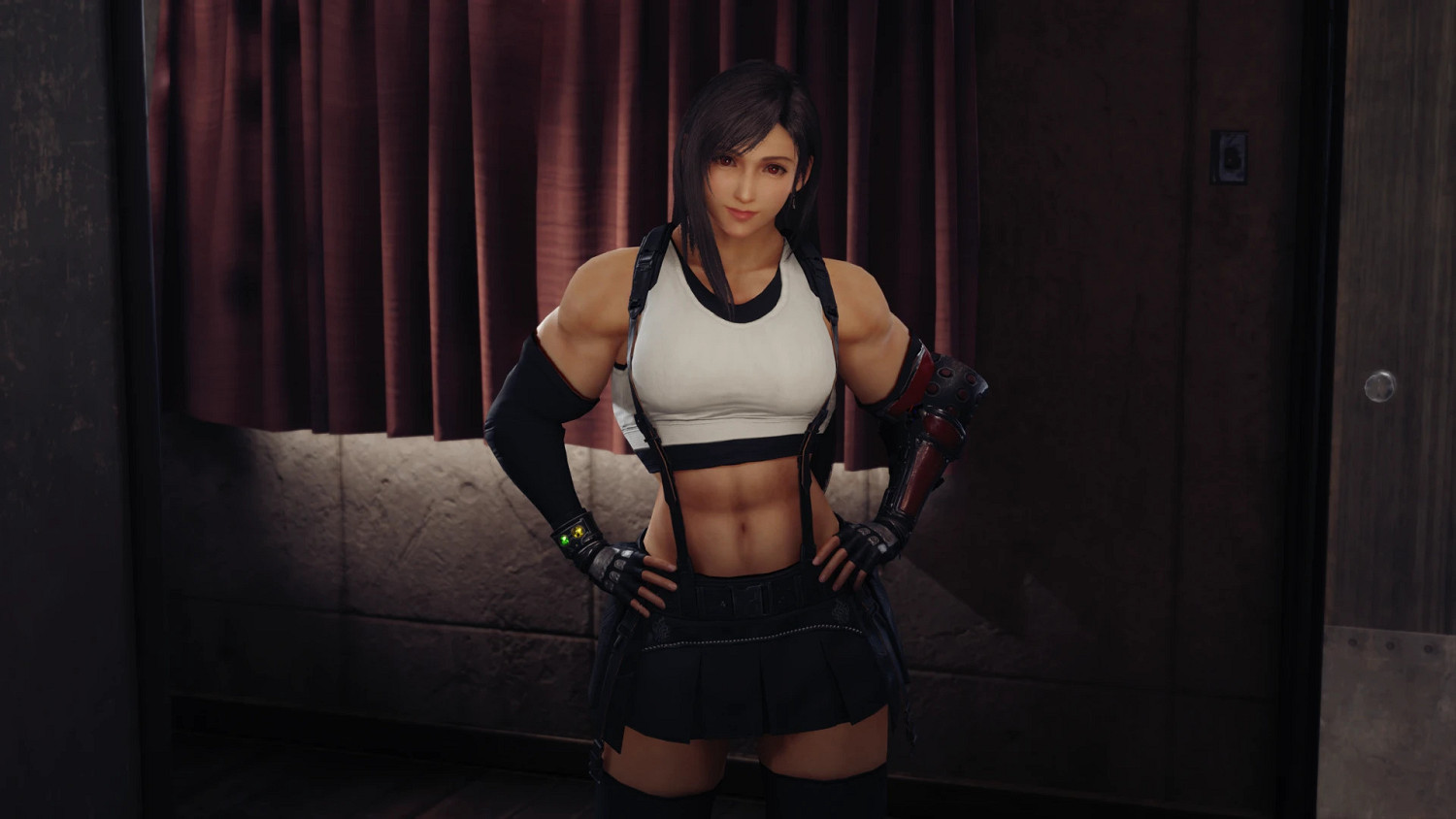 《太空戰士7 重製版》筋肉女主系列MOD已推出完全版 《太空戰士7 重製版》筋肉女主系列MOD已推出完全版