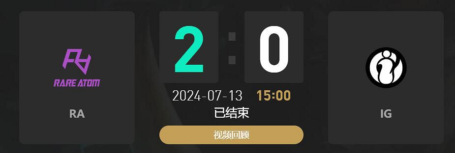 《lol》夏季賽組內賽RA vs IG賽況介紹