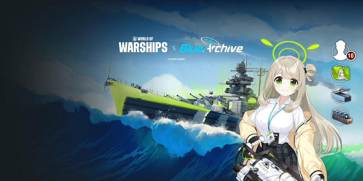 《戰艦世界》X《蔚藍檔案》第一波連動合作登場 《戰艦世界》X《蔚藍檔案》第一波連動合作登場