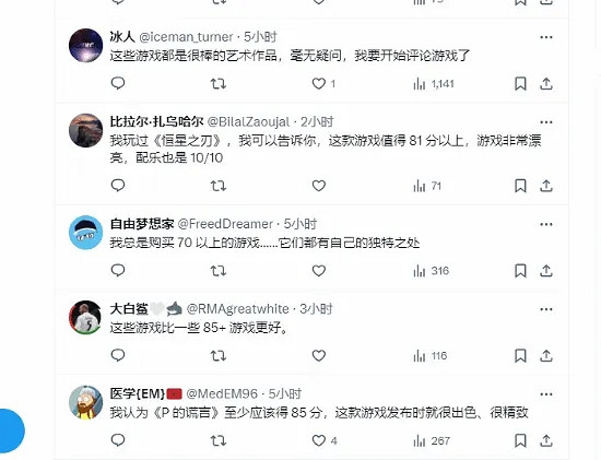 德國推主力挺黑神話：近年來我喜歡的作品都80分左右