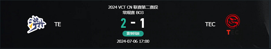 《特戰英豪》vct第二賽段TE vs TEC影片介紹