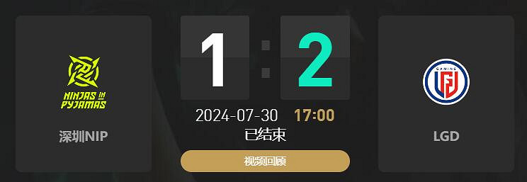 《lol》夏季賽組內賽NIP vs LGD賽況介紹