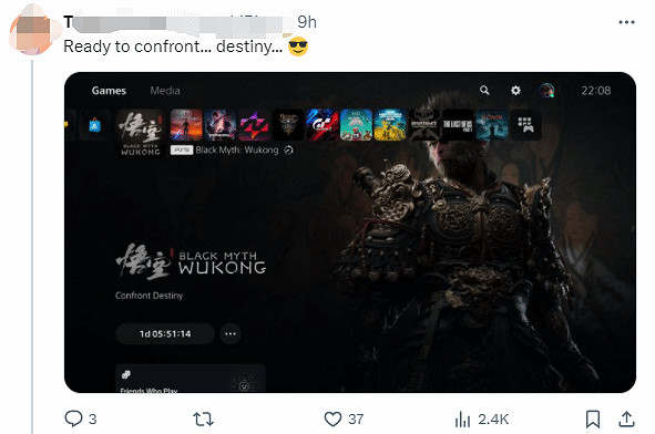 國外推主驚歎於《黑神話》的表現:登頂Steam多個榜單 國外推主驚歎於《黑神話》的表現:登頂Steam多個榜單