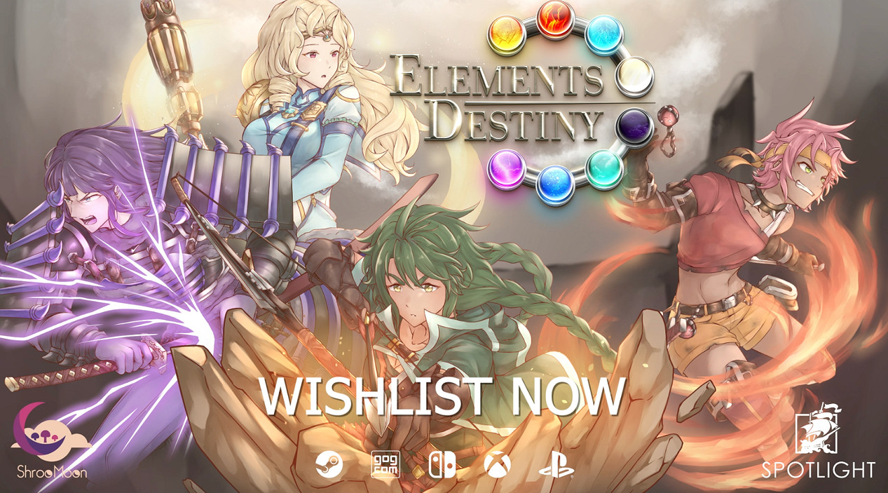 復古日式RPG《元素命運》為科隆發布首支遊戲玩法預告