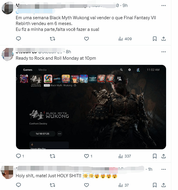 國外推主驚歎於《黑神話》的表現:登頂Steam多個榜單 國外推主驚歎於《黑神話》的表現:登頂Steam多個榜單