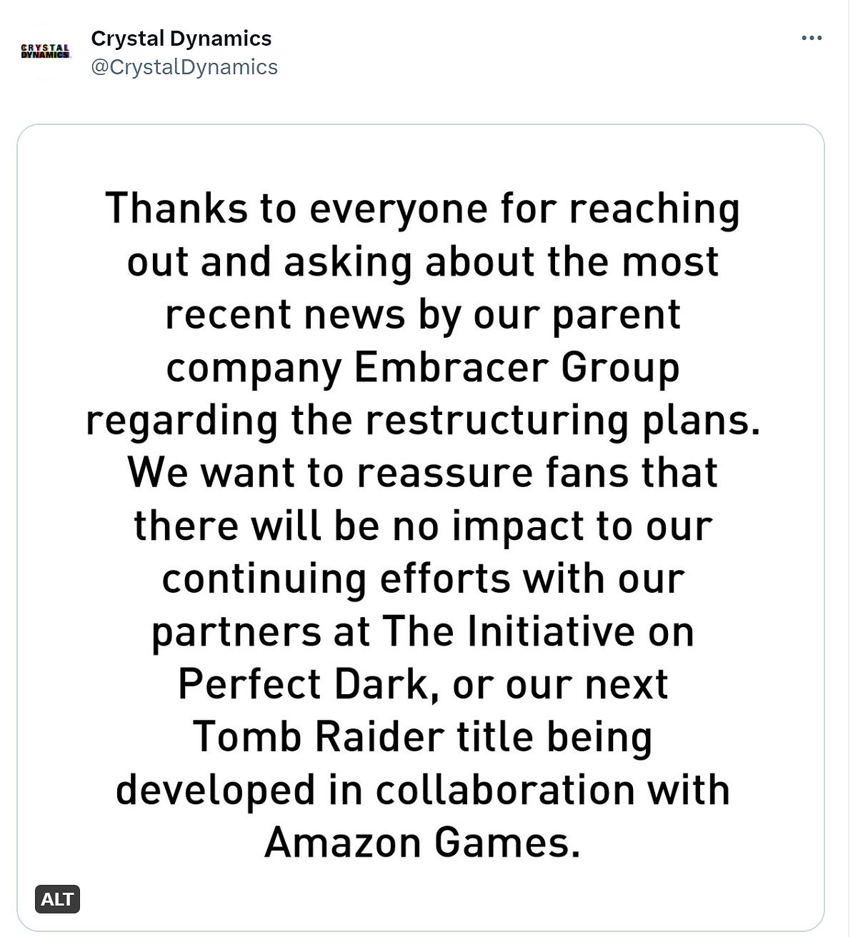 《古墓奇兵》母公司將進行裁員和重組 但《古墓奇兵》遊戲不受影響 《古墓奇兵》母公司將進行裁員和重組 但《古墓奇兵》遊戲不受影響