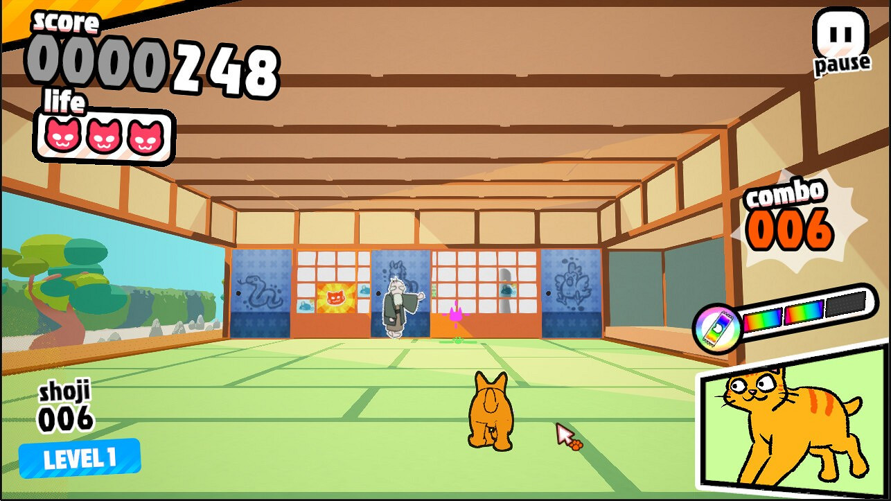 《SHOJING》Steam頁面上線 奇葩貓咪破門遊戲