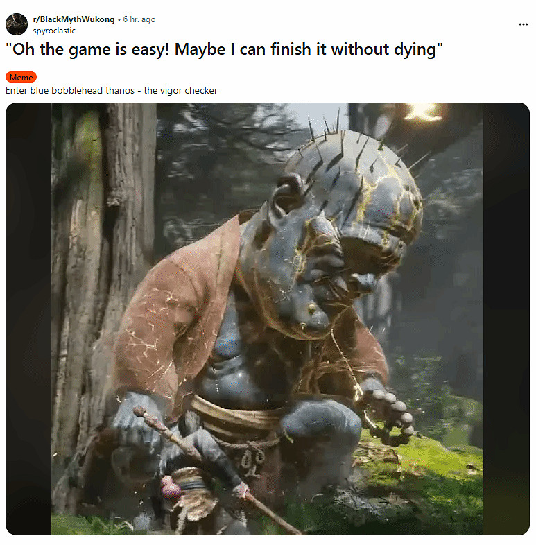 外網玩家被《黑神話：悟空》幽魂幹破防：現在還卡在這呢！