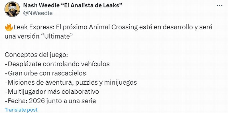 網傳《動物森友會》新作正在開發中 2026年發售 網傳《動物森友會》新作正在開發中 2026年發售