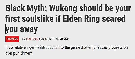 外媒稱讚《黑神話:悟空》為新手友好的一款類魂遊戲 外媒稱讚《黑神話:悟空》為新手友好的一款類魂遊戲