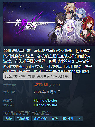 這個尺度直逼&quot;黃油&quot;的中國大陸研發二遊,怎麽開服就差評如潮了?