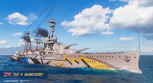 免費領取《戰艦世界》DLC租用阿金庫爾號(3天)! 免費領取《戰艦世界》DLC租用阿金庫爾號(3天)!