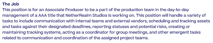 《真人快打》開發商招聘顯示新作 包含“高品質戰役”