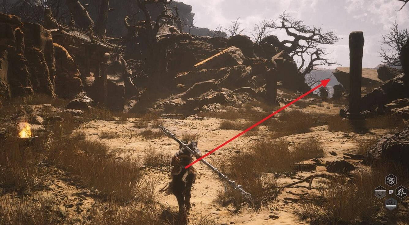 《黑神話悟空》黃風嶺打坐點位置 《黑神話悟空》黃風嶺打坐點位置