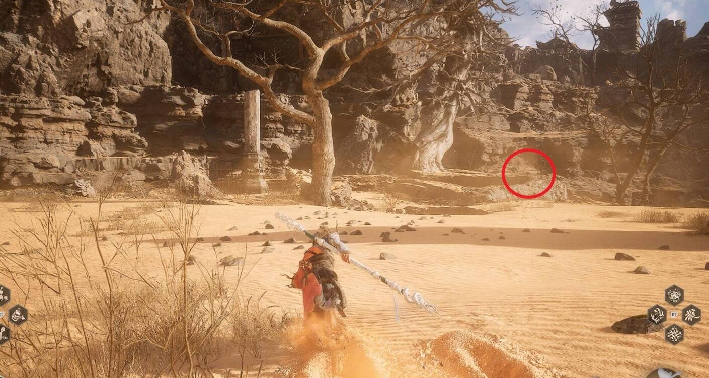 《黑神話悟空》黃風嶺打坐點位置 《黑神話悟空》黃風嶺打坐點位置