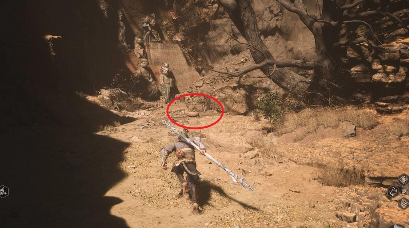 《黑神話悟空》黃風嶺打坐點位置 《黑神話悟空》黃風嶺打坐點位置