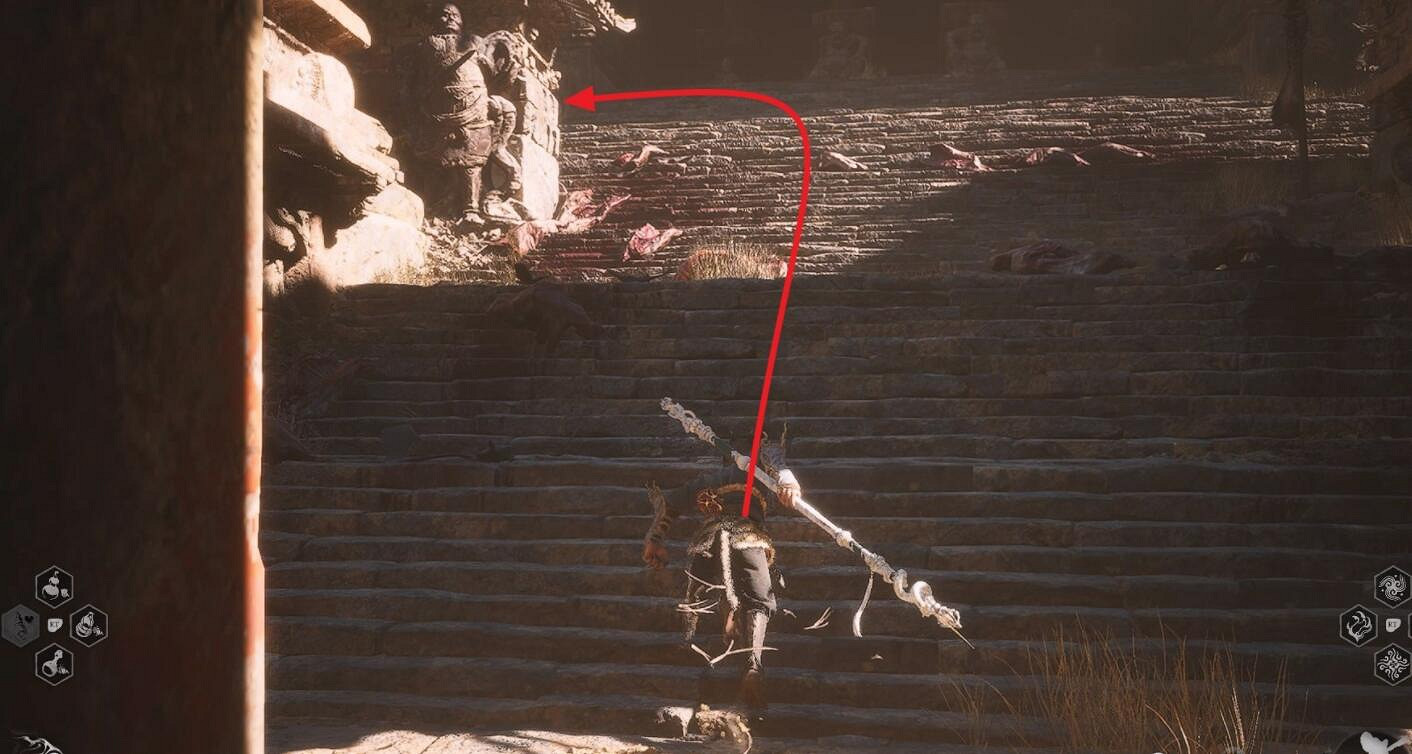 《黑神話悟空》黃風嶺打坐點位置 《黑神話悟空》黃風嶺打坐點位置