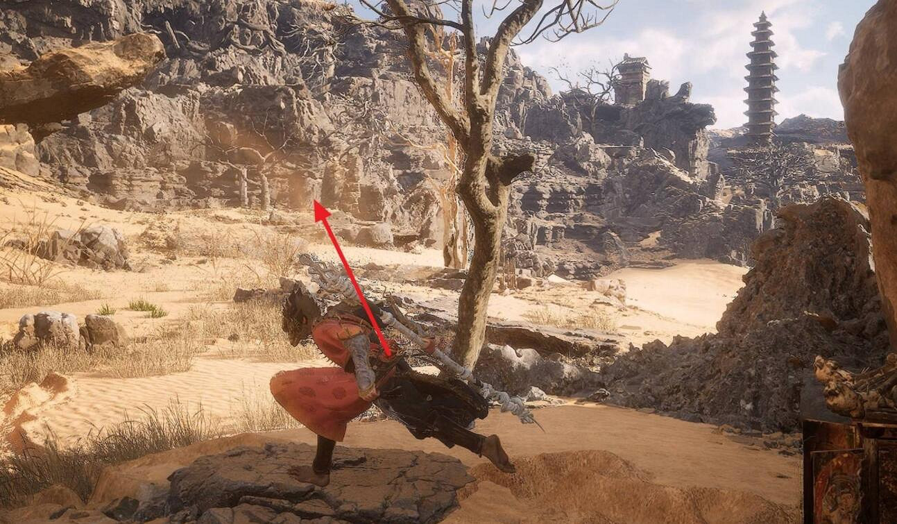 《黑神話悟空》黃風嶺打坐點位置 《黑神話悟空》黃風嶺打坐點位置