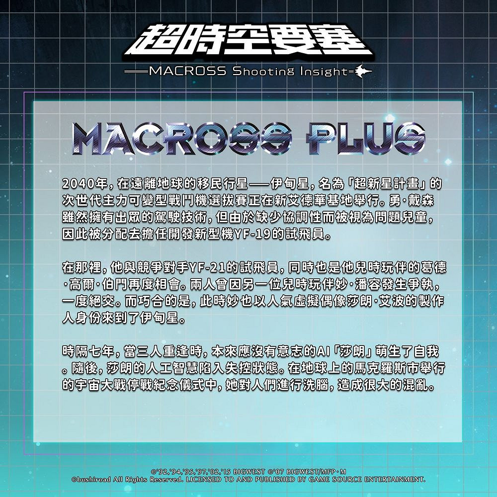跨越系列《超時空要塞：射擊洞察》亞洲版定檔11月