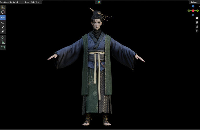 四妹全身照現身！網友提取《黑神話》四妹模型並重做