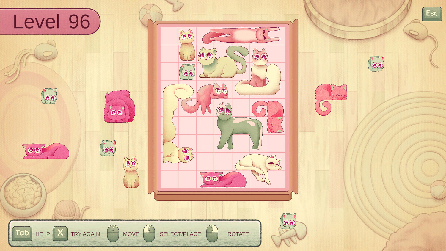 治愈系休閒解謎遊戲《收納我的貓》現已在Steam平台正式推出